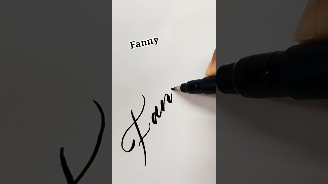 nombre fanny en letra cursiva