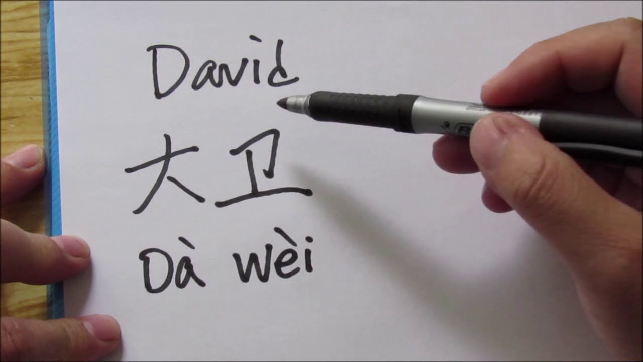 como se dice david en chino