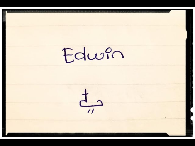 cómo se escribe el nombre edwin